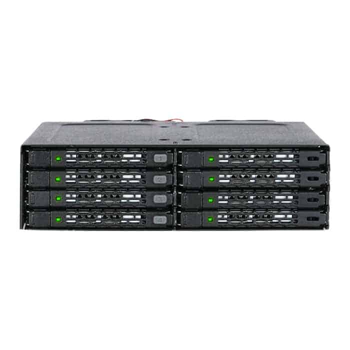(image for) ICY DOCK ToughArmor 8 Bay 2.5- SATA SSD-HDD Mini-SAS Backplane Cage for External 5.25- Bay